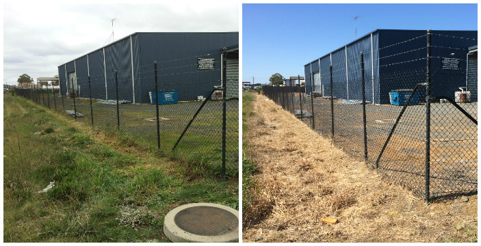 Weed Free after 3 months - Tough Industrial site meets its match!