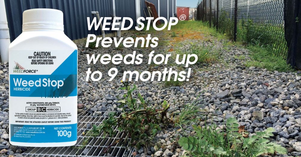 STOP WEEDS for up to 9 MONTHS