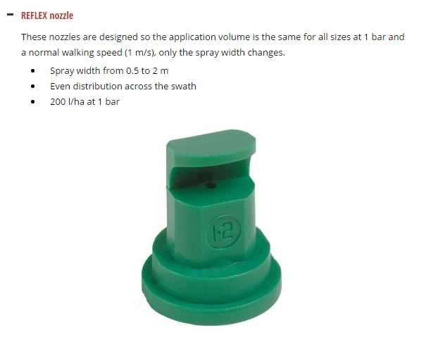 Hardi Reflex nozzles -  making accurate application for knapsack sprayers easy!